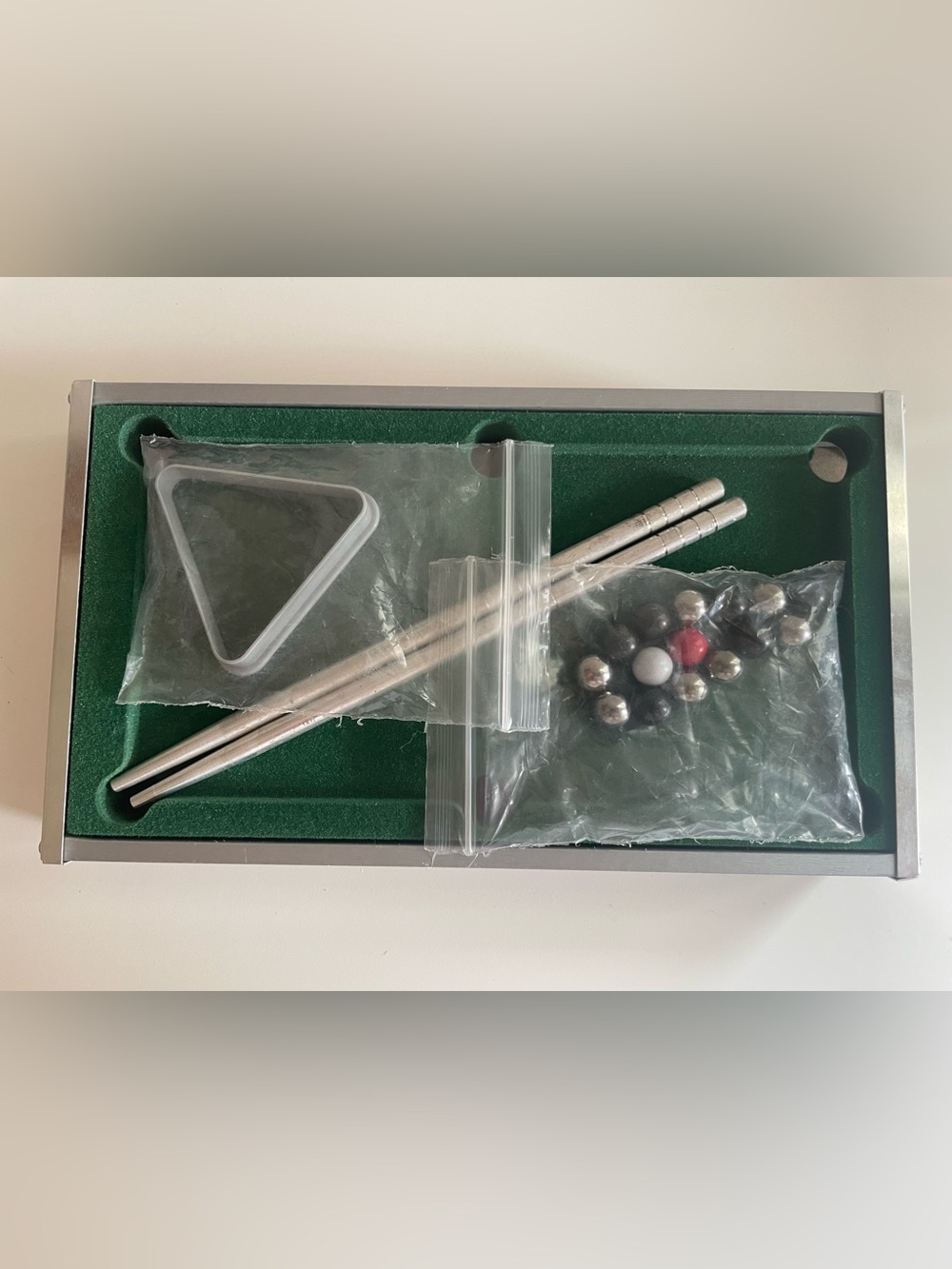 Mini Desktop Pool Game Set - Picture 6 of 10